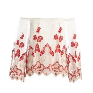 Alice and Olivia embroidered top